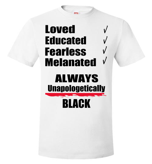 Unapologetically Black Youth T-Shirt - Rocking Black, Inc. #RockingBlackInc #MelaninInspires