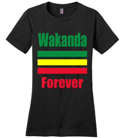Wakanda Forever Ladies Fit T-Shirt - Rocking Black, Inc. #RockingBlackInc #MelaninInspires