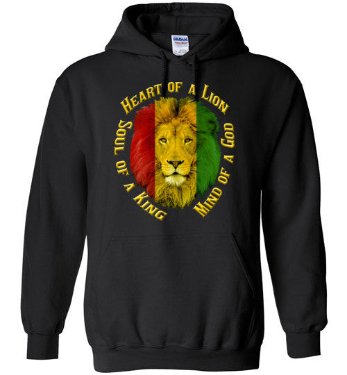 Heart of a Lion Unisex Hoodie - Rocking Black, Inc. #RockingBlackInc #MelaninInspires